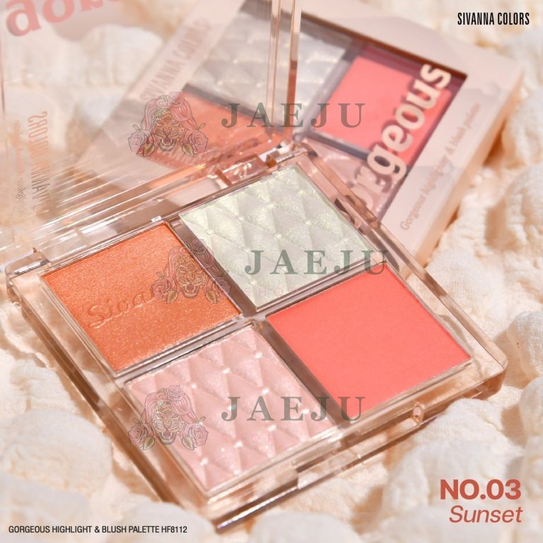 Sivanna colors gorgeous highlighter&blush palette - NO.3Primrose Desert