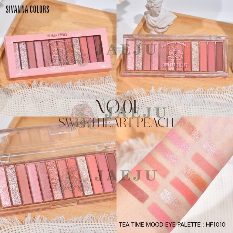 Sivanna colors tea time mood eye palette - NO.1 Sweetheart Peach