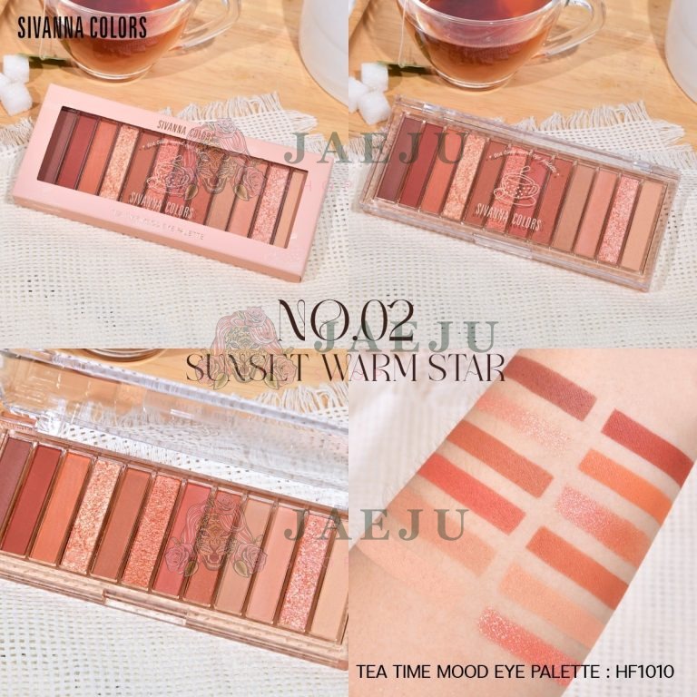 Sivanna colors tea time mood eye palette - NO.2Sunset Warm Star