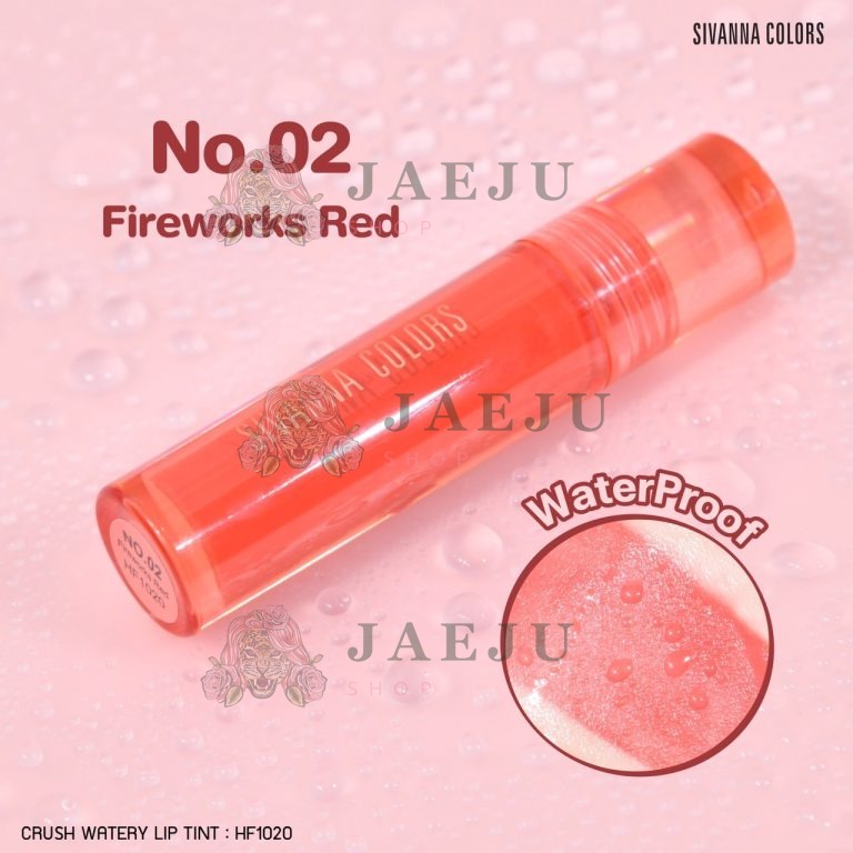 Sivanna colors crush watery lip tint - NO.2fireworks red