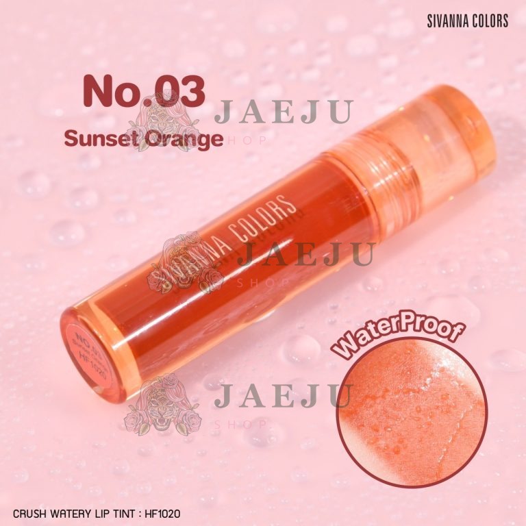 Sivanna colors crush watery lip tint - NO.3sunset orange