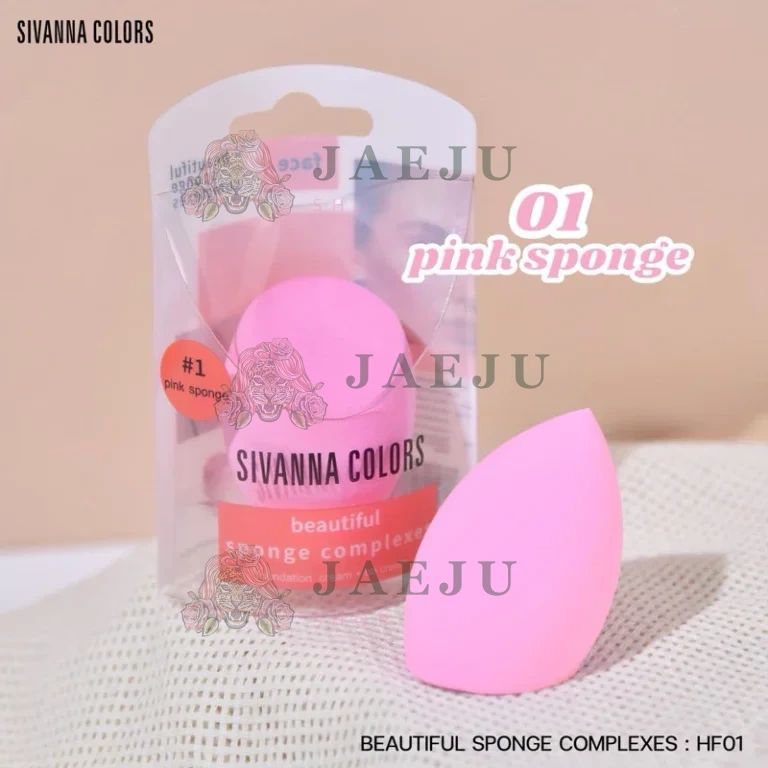 Sivanna colors bolled egg makeup sponge ซีเวนน่า ฟองน้ำอุปกรณ์ - 01.สีชมพู