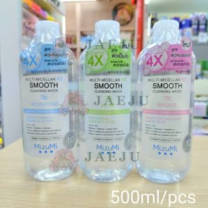 Mizumi multi-micellar 4x smooth cleansing water มิซึมิ มัลติ-ไมเซล่า โฟร์เอ็กซ์ 500ml