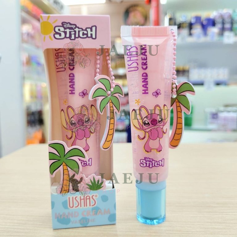 UDS026 USHAS stitch hand cream ยูสซาส สติทซ์ แฮนครีม 16g - 01. angel hand cream (ชมพู)