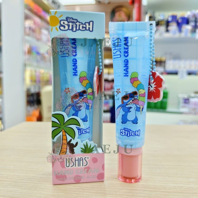 UDS026 USHAS stitch hand cream ยูสซาส สติทซ์ แฮนครีม 16g - 02. stitch hand cream (ฟ้า)