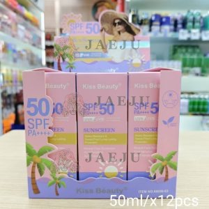 NO.69050-03 Kiss beauty sunscreen uva spf50pa+++ คิสบิวตี้ ซันสกรีน 50ml/x12pcs