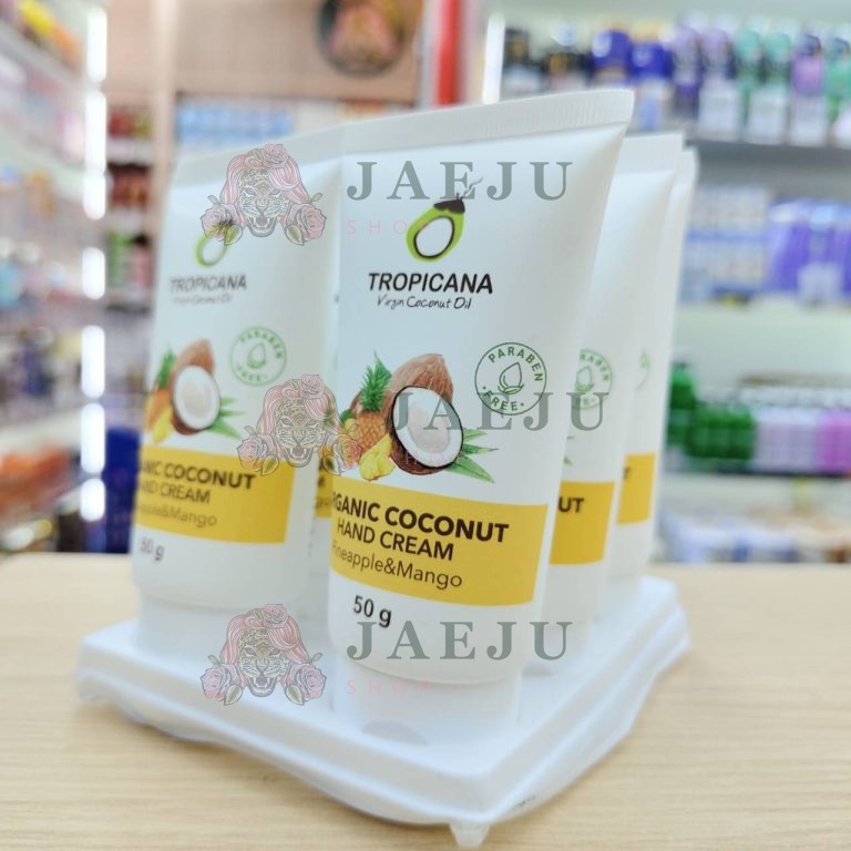 Tropicana organic coconut hand cream ทรอปิคานา ออร์แกนิค แฮนด์ครีม มะพร้าว 50g/x6pcs - 03. Pineapple&mango