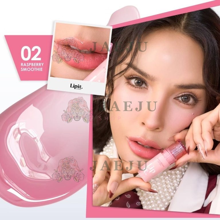 Lipit shake brush lip oil ลิปอิท เชคบรัชลิปออย์ 4g - 02. Raspberry smoothie