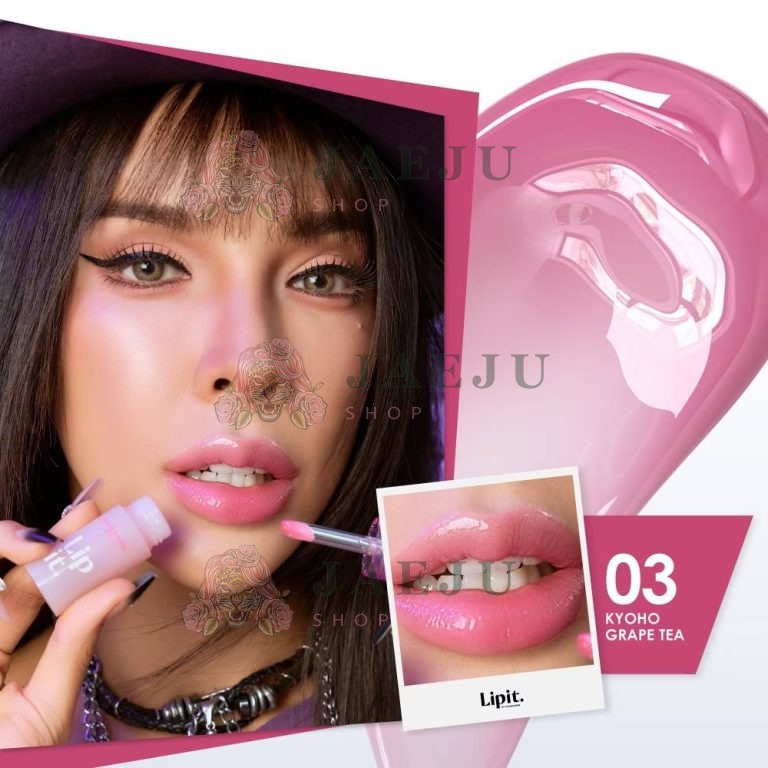 Lipit shake brush lip oil ลิปอิท เชคบรัชลิปออย์ 4g - 03. Kyoho crape tea