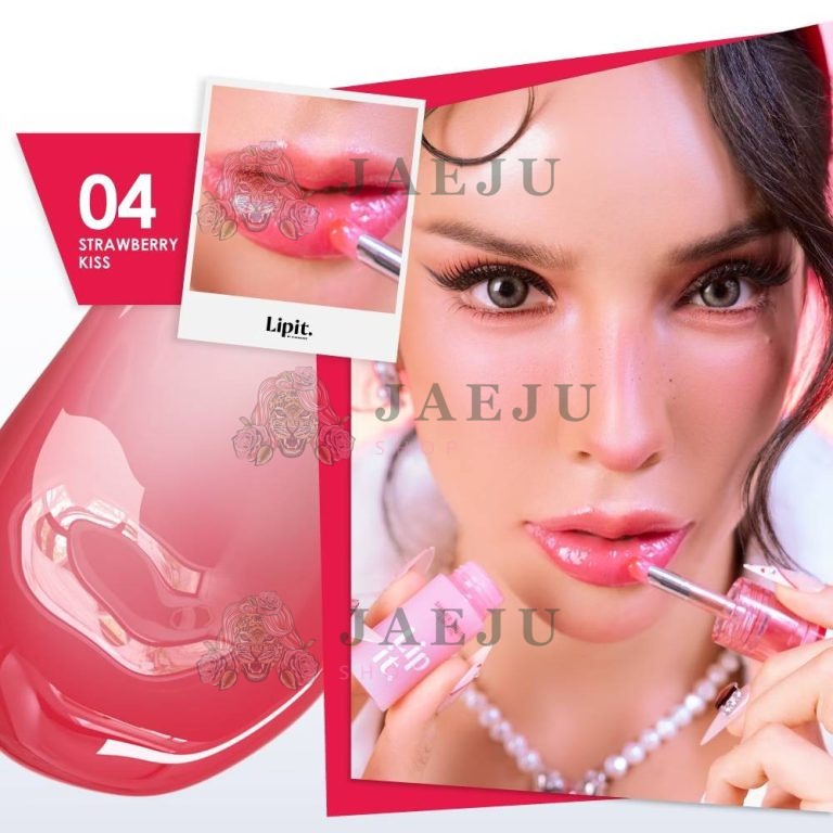 Lipit shake brush lip oil ลิปอิท เชคบรัชลิปออย์ 4g - 04. Strawberry kiss