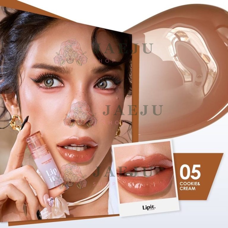 Lipit shake brush lip oil ลิปอิท เชคบรัชลิปออย์ 4g - 05. Cookie&cram