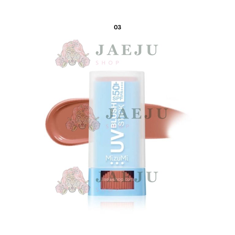 Mizumi UV Blush Stick SPF50+ PA++++ มิซึมิ บลัชสติ๊ก 4g - 03. Sunset punch ซันเซต พันช์