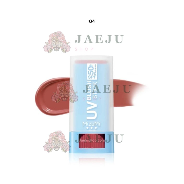 Mizumi UV Blush Stick SPF50+ PA++++ มิซึมิ บลัชสติ๊ก 4g - 04. Rosy sangria โรซี่ ซังเกรีย