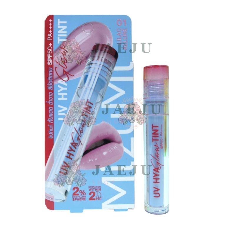 MizuMi UV Hya Glow Tint SPF50+ PA++++ 2.5 ml  มิซึมิ ยูวี ไฮยา โกลว์ ทินท์ - 01. 01 LILAC ALLURE ไลแลค อะลัวร์