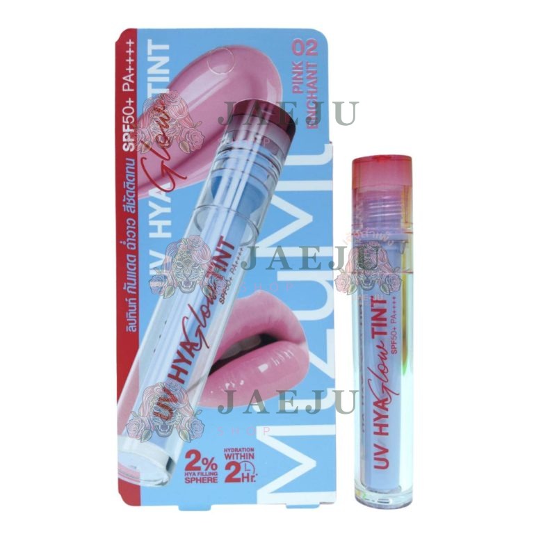 MizuMi UV Hya Glow Tint SPF50+ PA++++ 2.5 ml  มิซึมิ ยูวี ไฮยา โกลว์ ทินท์ - 02. 02 PINK ENCHANT พิงก์ เอนแชนต์
