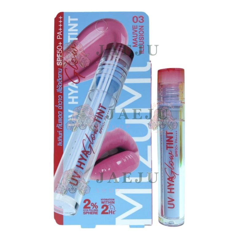 MizuMi UV Hya Glow Tint SPF50+ PA++++ 2.5 ml  มิซึมิ ยูวี ไฮยา โกลว์ ทินท์ - 03. 03 MAUVE ILLUSION โมฟว อิลลูชัน