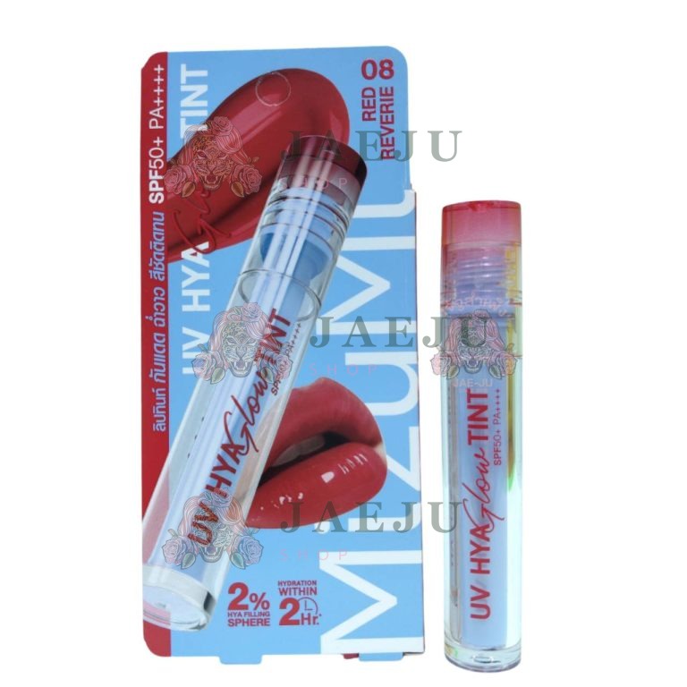 MizuMi UV Hya Glow Tint SPF50+ PA++++ 2.5 ml  มิซึมิ ยูวี ไฮยา โกลว์ ทินท์ - 08. 08 RED REVERIE เรด เรเวอรี่