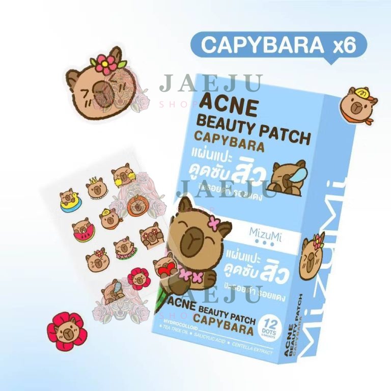 Mizumi Acne beauty patch มิซึมิ แอคเน่ บิวตี้ แพทซ์ 12mm - 01. Capybara