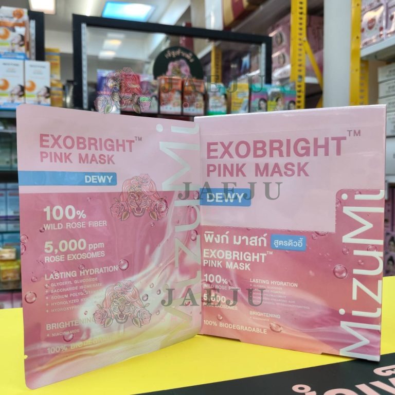 MizuMi EXOBRIGHT Pink Mask มิซึมิ เอ็กโซไบรท์ พิงก์ มาสก์ 30ml x 5pcs - 01. Dewy ดิวอี้