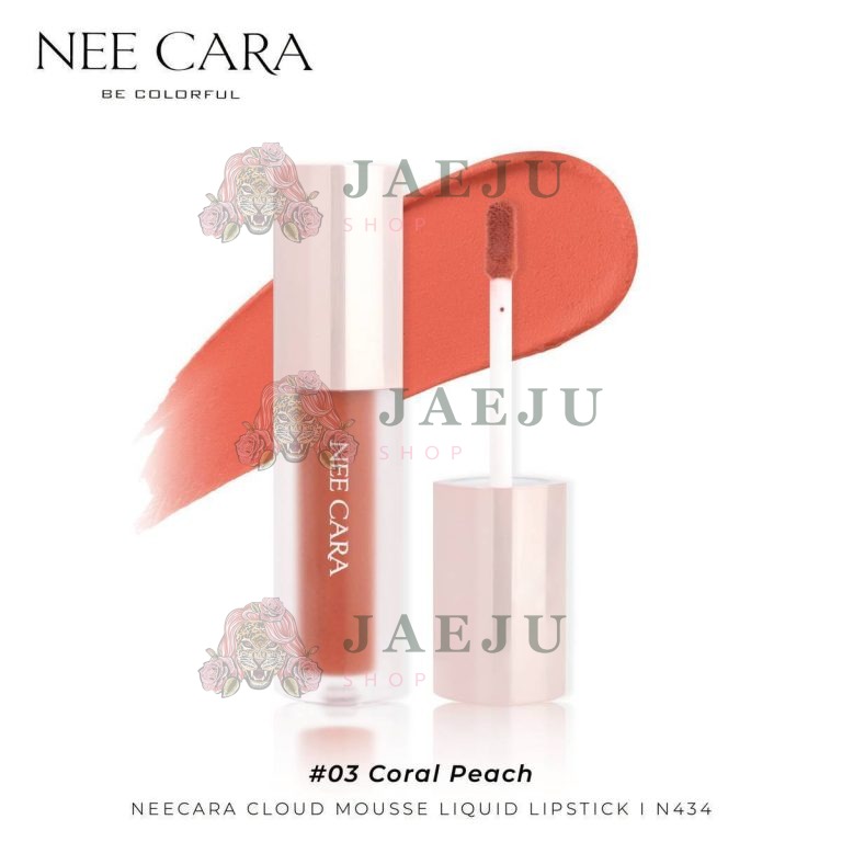 N434 Nee cara cloud mousse liquid lipstick นีคาร่า คลาวด์ มูสลิปสติก 3g - เบอร์03