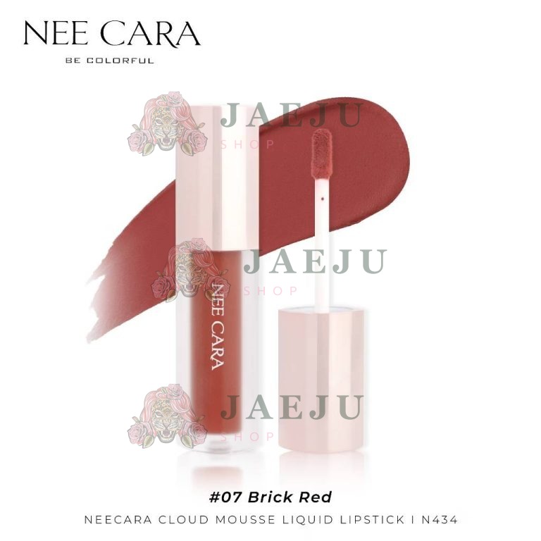 N434 Nee cara cloud mousse liquid lipstick นีคาร่า คลาวด์ มูสลิปสติก 3g - เบอร์07