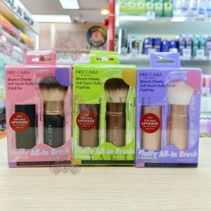 N457 Nee cara fluffy all-in brush with cap นีคาร่า แปรงปัดแก้ม 3สี