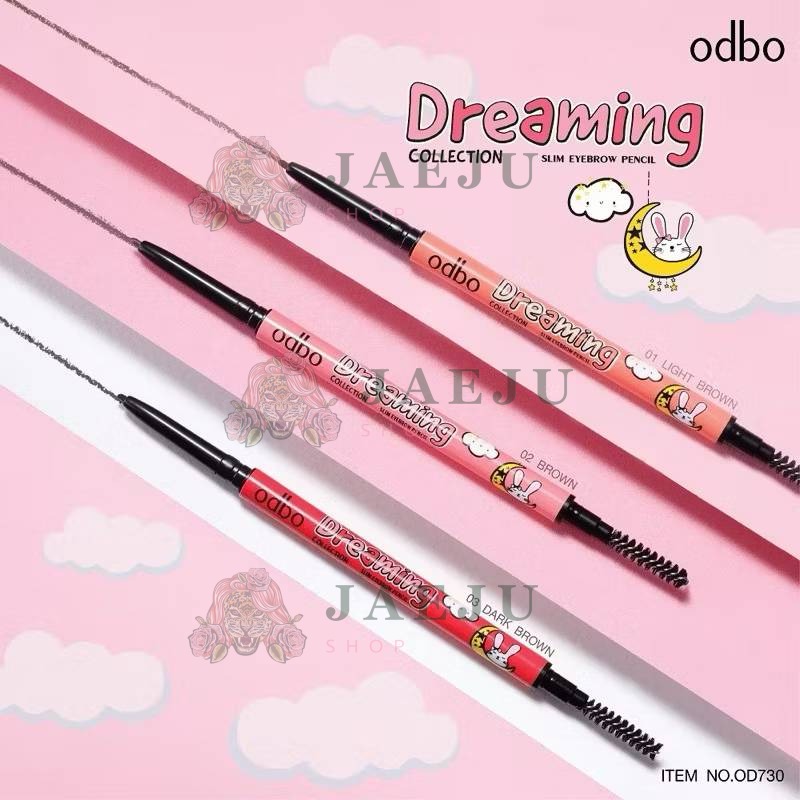 OD730 odbo dreaming collection slim eyebrow pencil โอดีบีโอ ดรีมมิ่ง คอลเลคชั่น สลิม อายบราว เพ็นซิล 0.3g - Image 4