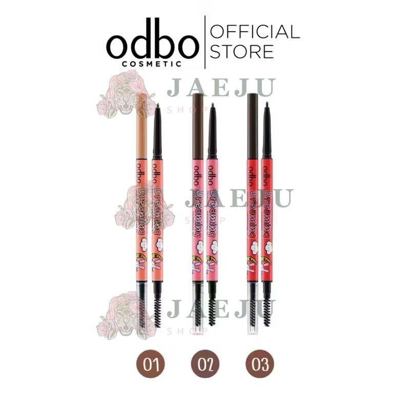 OD730 odbo dreaming collection slim eyebrow pencil โอดีบีโอ ดรีมมิ่ง คอลเลคชั่น สลิม อายบราว เพ็นซิล 0.3g - Image 5