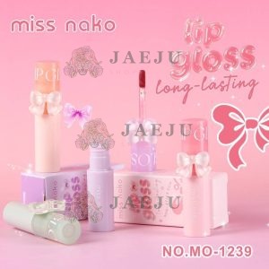 Miss nako lip gloss มิส นาโกะ ลิป กลอส 4สี 2.8ml.