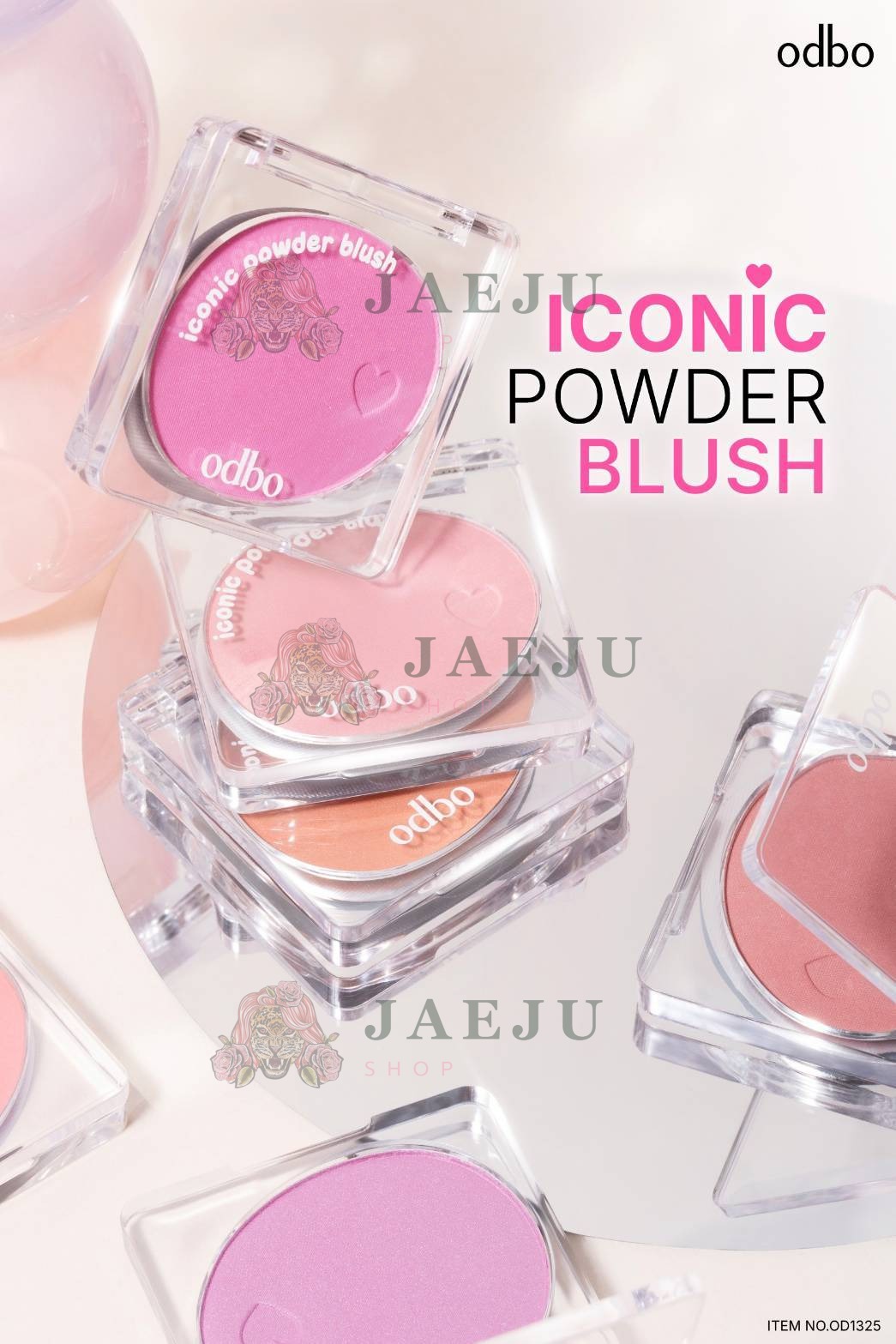 Odbo Iconic Powder Blush โอดีบีโอ ไอโคนิค พาวเดอร์ บลัช