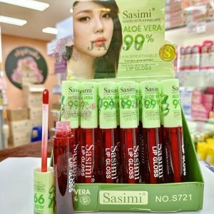 S 721 Sasimi aloe vera 99% ลิปติ้นว่านหาง 20g/x24pcs