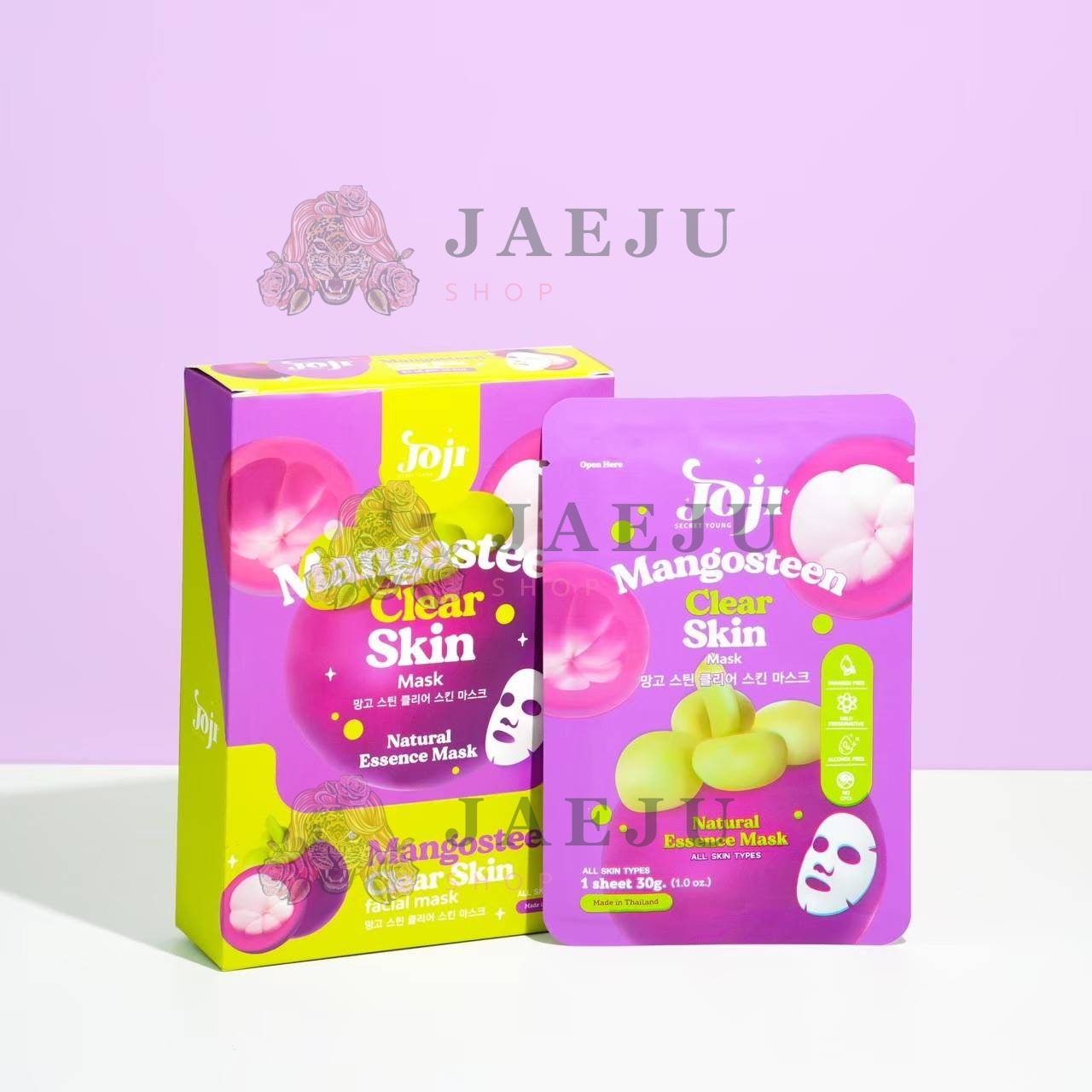 JOJI SECRET YOUNG Mangosteen Clear Skin Mask โจจิ ซีเคร็ท ยัง แมงโก้สทีน เคลียร์ มาส์ก