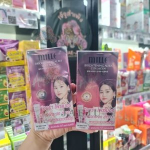 Mille brightening Aura Collagen มิลเล่ ไบร์ทเทนนิ่ง ออร่า คอลลาเจน 6g x 6pcs