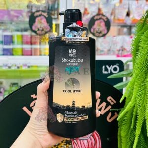 Shokubutsu monogatari men extreme protection 99% antibacterial shower cream natural&healthy skin 500ml. โชกุบุสซึ โมโนกาตาริแมน ครีมอาบน้ำ cool sport(สีดำ)
