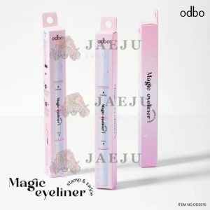 OD3015 odbo magic eyeliner stamp&swipe โอดีบีโอ เมจิก อายไลเนอร์ แสตมป์ แอนด์ สไวป์ 1+1ml.