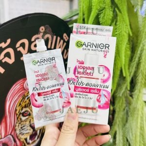 Garnier skin naturals ageless radiance 10x pro-collagen การ์นิเย่ โปร-คอลลาเจน บูสเตอร์ เซรั่ม 7.5gx6pcs