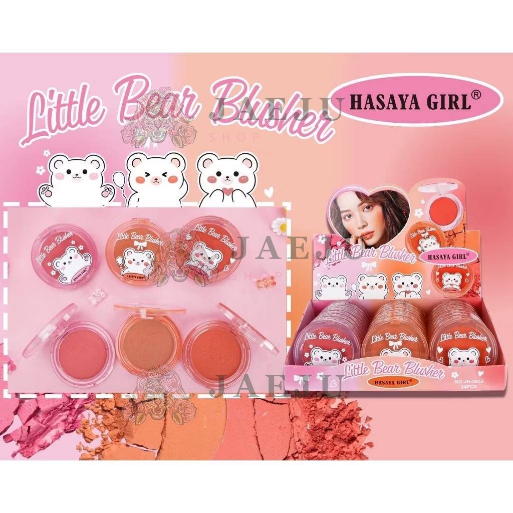 JH-3852 Hasaya girl litte bear blusher ฮาซายา เกิร์ล ลิตเติ้ล แบร์ บลัชเชอร์ 5gx24pcs - Image 8