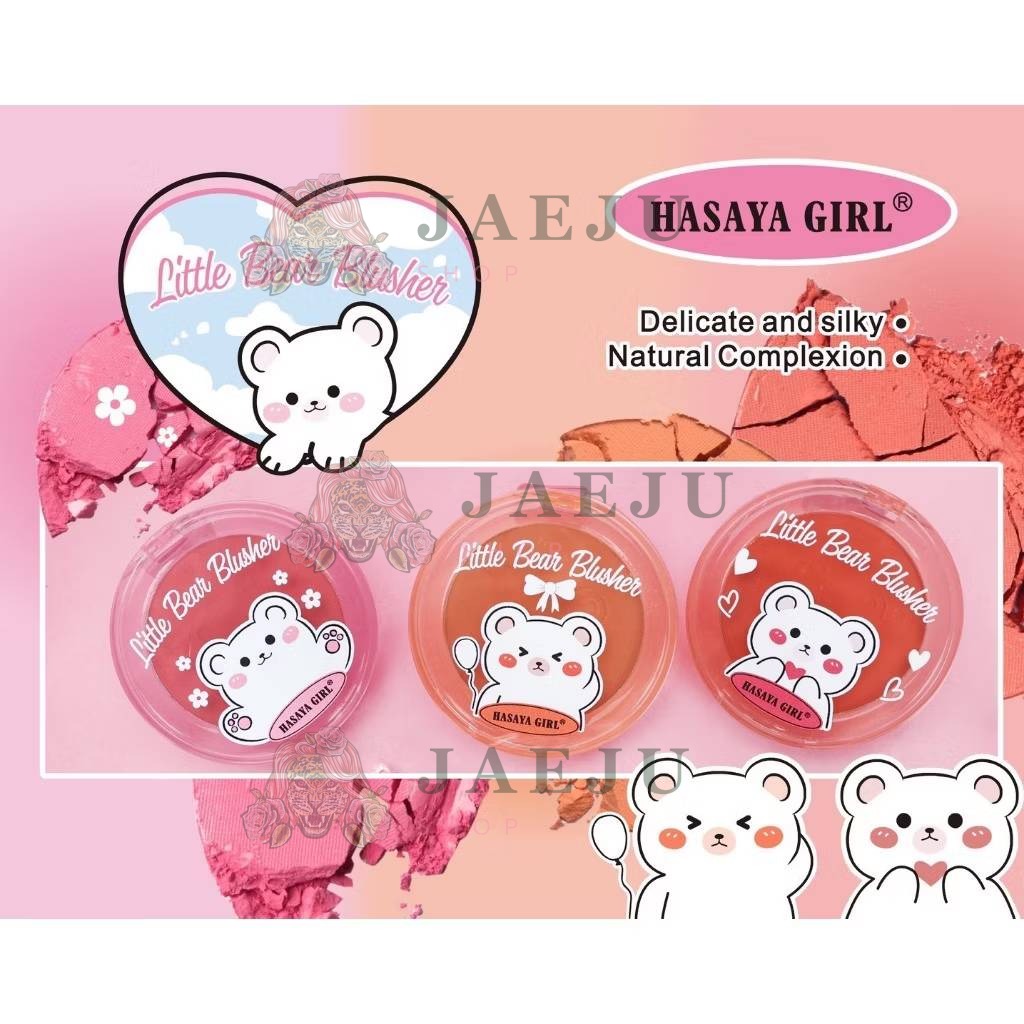 JH-3852 Hasaya girl litte bear blusher ฮาซายา เกิร์ล ลิตเติ้ล แบร์ บลัชเชอร์ 5gx24pcs - Image 9