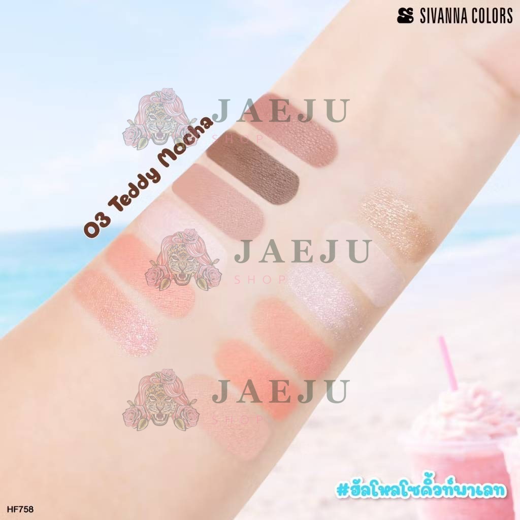 Sivanna colors hello so cute eye palette ซีเวนน่า คัลเลอร์ ฮัลโล โซ คิวท์ อาย พาเลท 1.6x12g. - Image 10