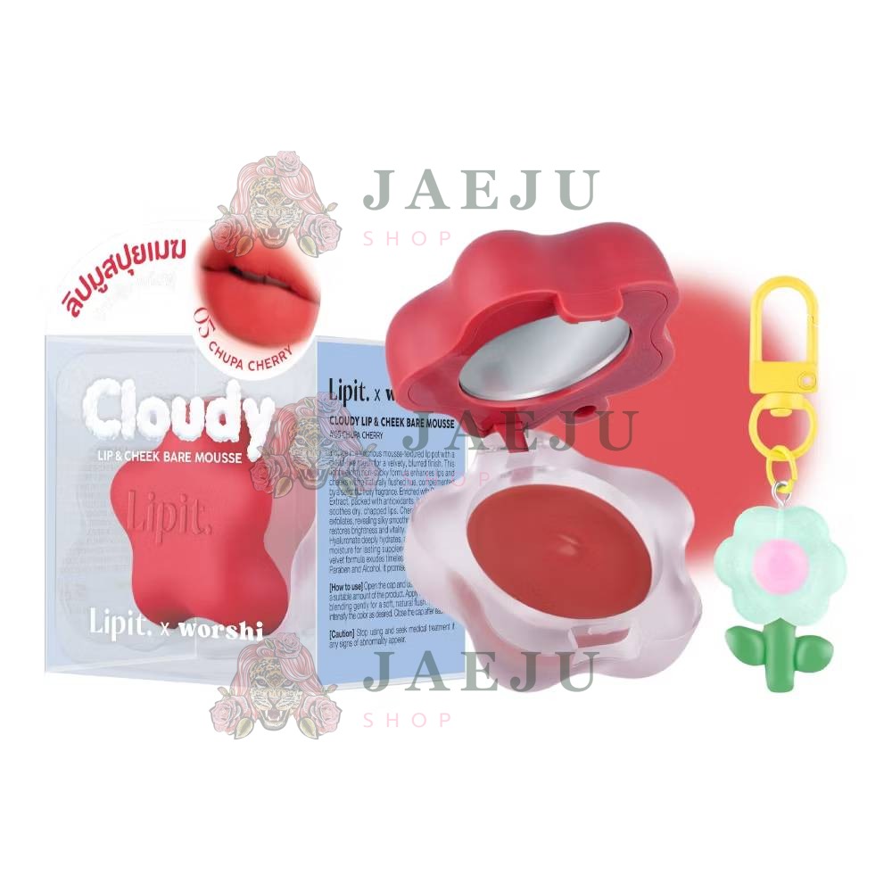 Lipit.x worshi cloudy lip&cheek bare mousse ลิปอิท เอ็กซ์วอชิ เคลาดี้ลิปแอนด์ชีคแบร์มูส 4.5g - Image 14