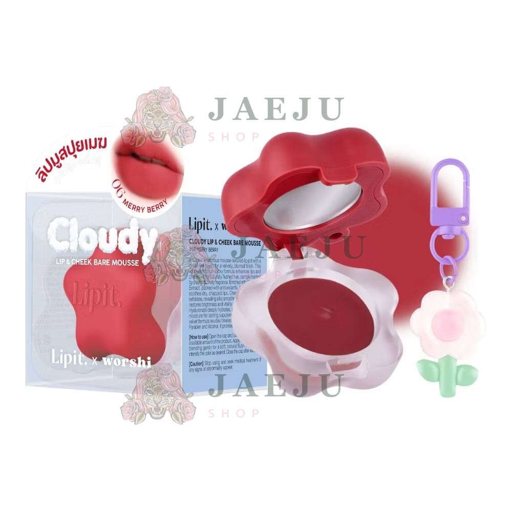 Lipit.x worshi cloudy lip&cheek bare mousse ลิปอิท เอ็กซ์วอชิ เคลาดี้ลิปแอนด์ชีคแบร์มูส 4.5g - Image 16