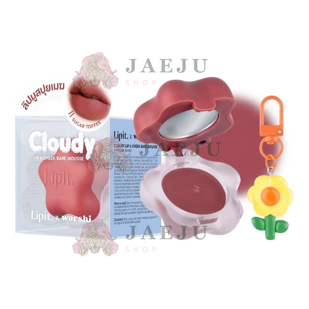 Lipit.x worshi cloudy lip&cheek bare mousse ลิปอิท เอ็กซ์วอชิ เคลาดี้ลิปแอนด์ชีคแบร์มูส 4.5g - Image 26