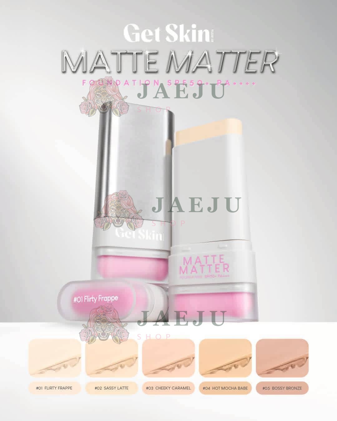 Get skin matte matter foundation spf50+pa++++ เก็ทสกินบายอายตา แมทท์แมทเทอร์ฟาวเดชั่น 20g. - Image 8