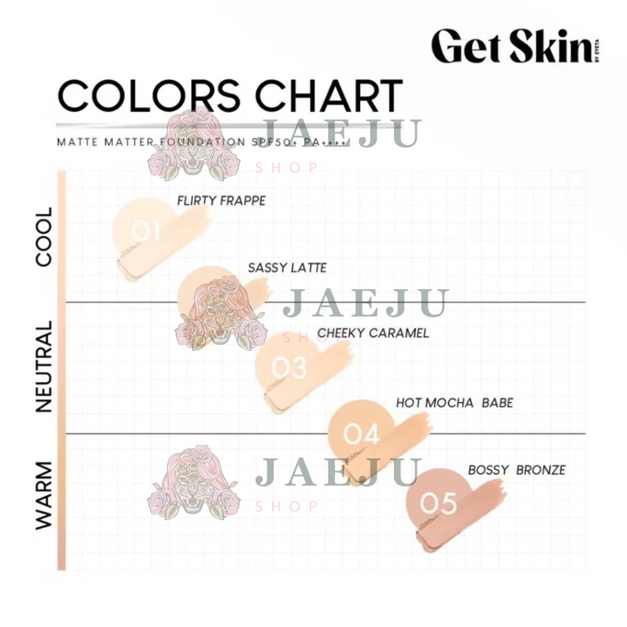 Get skin matte matter foundation spf50+pa++++ เก็ทสกินบายอายตา แมทท์แมทเทอร์ฟาวเดชั่น 20g. - Image 13