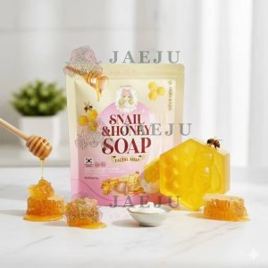 Pretty girl snail&honey soap facial soapพริตตี้ เกิร์ล สเนล แอนด์ ฮันนี่ โซพ 60g