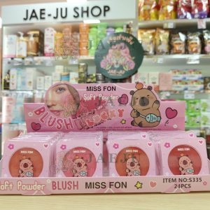 S335 Miss fon soft powder blush ปัดแก้มฝาใส 24pcs