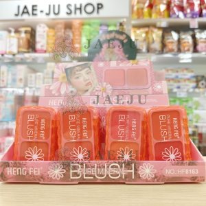 HF8163 Heng fei blush ปัดแก้มฝาใส2ช่อง 24pcs