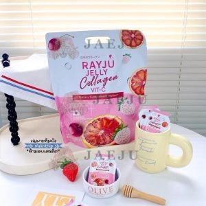 Rayju jelly collagen vit-c รีจู เจลลี่ คอลลาเจน วิตซี ผลิตภัณฑ์เสริมอาหาร 48gx30pcs