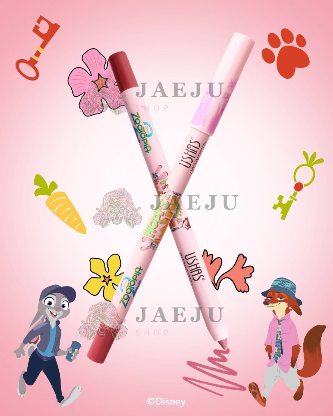 USHAS hopps wilde lip liner ยูสซาส ซูโทเปีย ลิป ไลเนอร์ - Image 4