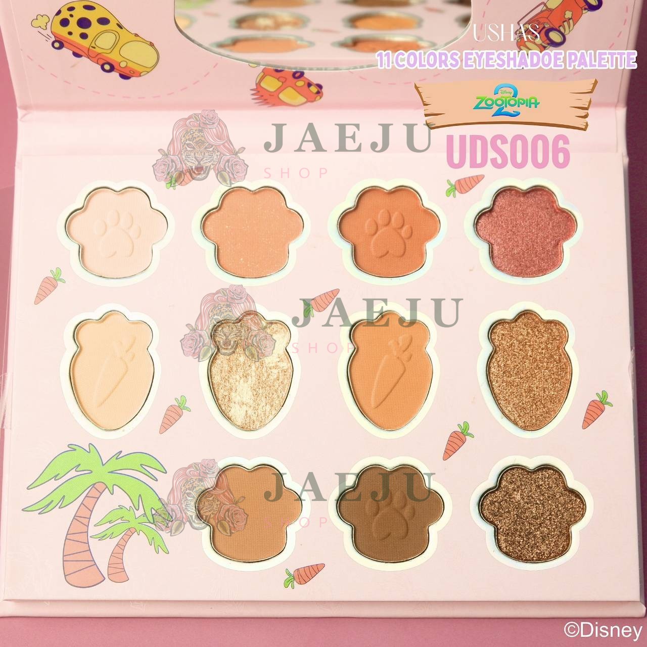 USHAS zooyopia 11colors eyeshadow palette ยูสซาส ซูโทเปียอายแชโดว์ พาเลท - Image 9